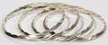 012368 TIFFANY  CO STERLING SILVER BANGLE BRACELETS