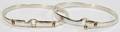 012366 TIFFANY  CO STERLING  18KT GOLD BRACELETS