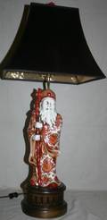 011416 CHINESE PORCELAIN FIGURE MOUNTED AS A LAMP