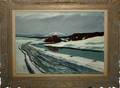 010339 KARL LARSEN OIL ON CANVAS 20 X 24 WINTER