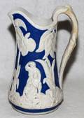 122374 STAFFORDSHIRE ENGLISH PORCELAIN PITCHER