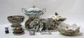Misc group of pottery and porcelain to include 2 large covered tureens