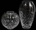 111437 WATERFORD CRYSTAL VASES TWO H 9 6