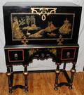 110334 ORIENTAL INFLUENCE BLACK DESK H 46 W 36