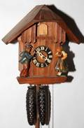 102376 GERMAN CARVED WOOD CUCKOO CLOCK H 8 W 9
