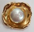 101493 14KT YELLOW GOLD BROOCH WITH MAJOR PEARL