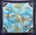012415 HERMES CIRCUS SILK SCARF 35 X 35