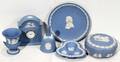 011475 WEDGWOOD BLUE PORCELAIN COLLECTION SIX PIECES