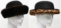 121466 FUR  FAUX FUR TRIMMED HATS TWO
