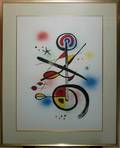 112415 AFTER JOAN MIRO PAINTING ON PAPER 34 X 25