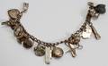 110405 CHARM BRACELET WITH SEVEN STERLING CHARMS L 7