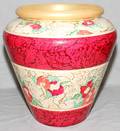 101530 HAITIAN RED POTTERY JARDINIRE H 19 DIA 13