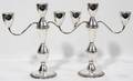 101516 DUCHIN STERLING THREELIGHT CANDELABRA PAIR