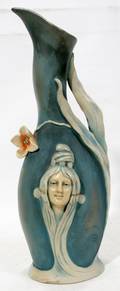101523 AUSTRIAN ART NOUVEAU VASE C 1920 H 11