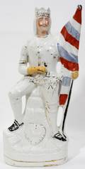 100347 STAFFORDSHIRE POTTERY KING RICHARD FIGURE