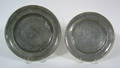 Two Philadelphia Love pewter plates late 18th c