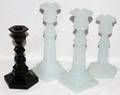 091479 SANDWICH GLASS CANDLESTICKS EARLY 19TH C