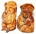 091443 BENNINGTON POTTERY TOBY PITCHERS C1850 TWO