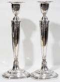 091464 REED  BARTON WEIGHTED STERLING CANDLESTICKS