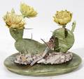 011513 PATRICK OHARA ONYX  PORCELAIN CACTUS