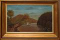122459 AMERICAN UNSIGNED PRIMITIVE OIL ON CANVAS