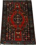122432 HAMADAN WOOL PERSIAN RUG SEMIANTIQUE
