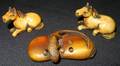 120408 NETSUKE ANIMAL FIGURE GROUPING 3 PCS