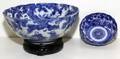 111511 CHINESE BLUE  WHITE PORCELAIN BOWLS TWO