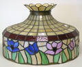 Leaded glass chandelier