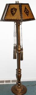 101548 CARVED GILT WOOD FLOOR LAMP C 1920 H 58