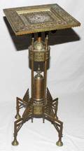 100392 BRADLEY  HUBBARD BRASS PLANT STAND C 1870