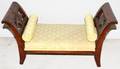 092452 ANTIQUE MAHOGANY DOLLS CHAISE LOUNGE H 10