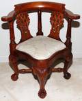 092450 CHIPPENDALE STYLE MAHOGANY CHILDS CORNER CHAIR