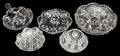 091510 AMERICAN CUT GLASS DISHES EARLY 20TH C FIVE