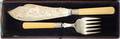 091506 VICTORIAN SILVERPLATE FISH SET C 1870 2 PCS