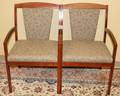 120470 OPEN ARM CHAIRS PAIR H 34 W 22