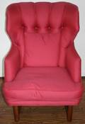 120464 MODERN WING BACK ARM CHAIR C1960 H 40 W 28