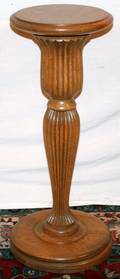 120462 AMERICAN ROUND OAK PEDESTAL C 1900 H 31