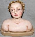 011523 MONDONOVO VENICE PAPIER MACHE HEAD OF GIRL