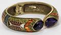 121562 RHINESTONE HINGED BRACELET