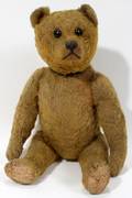120454 OLD MOHAIR TEDDY BEAR CIRCA 1930 JOINTED