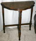 112500 ENGLISH MAHOGANY DEMILUNE TABLE 20TH C