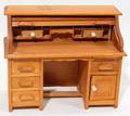 110484 MINIATURE WOOD ROLL TOP DESK H 5 12 L 7