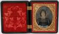 102523 TINTYPE PHOTOGRAPH IN A GUTTA PERCHA CASE