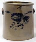 102504 AMERICAN STONEWARE CROCK 19TH CENTURY H 12