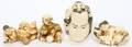 100424 JAPANESE CARVED NETSUKES FOUR H 34  2