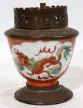 091537 CHINESE PORCELAIN OPIUM BURNER H 3 12