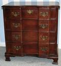 120479 CHIPPENDALE STYLE 4DRAWER MAHOGANY LOW CHEST