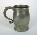 American pewter barrel shaped mug