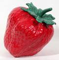 020514 AMERICAN POTTERY STRAWBERRYFORM COOKIE JAR